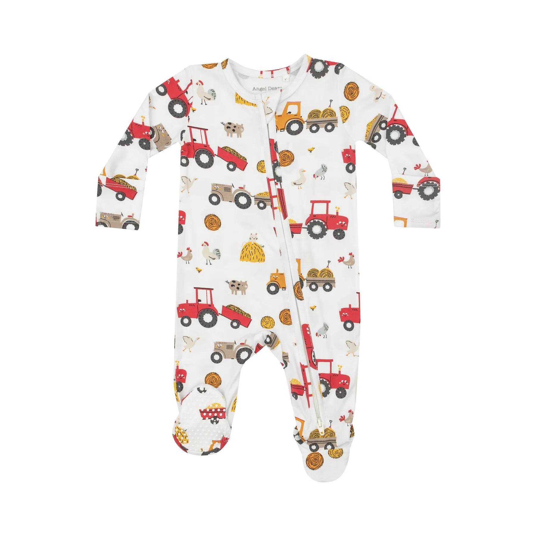 Happy Tractors 2 Way Zipper Footie