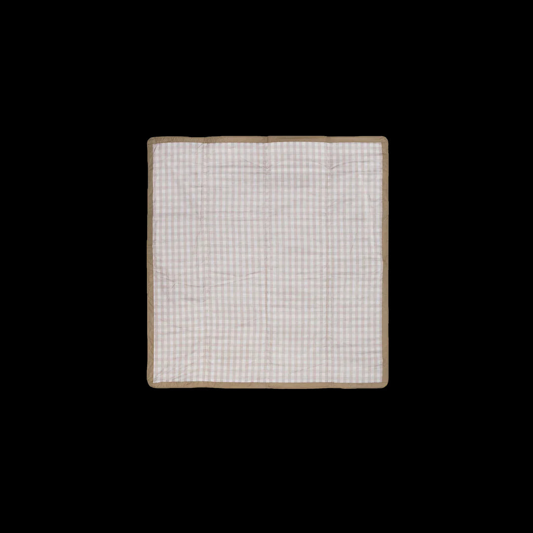 Little Unicorn Outdoor Blanket / Beige Buffalo Check
