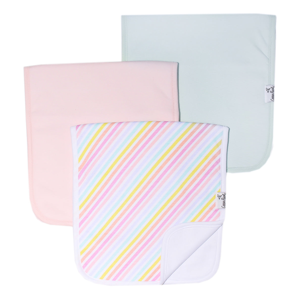 Copper Pearl Premium Burp Cloth Set / Lucky
