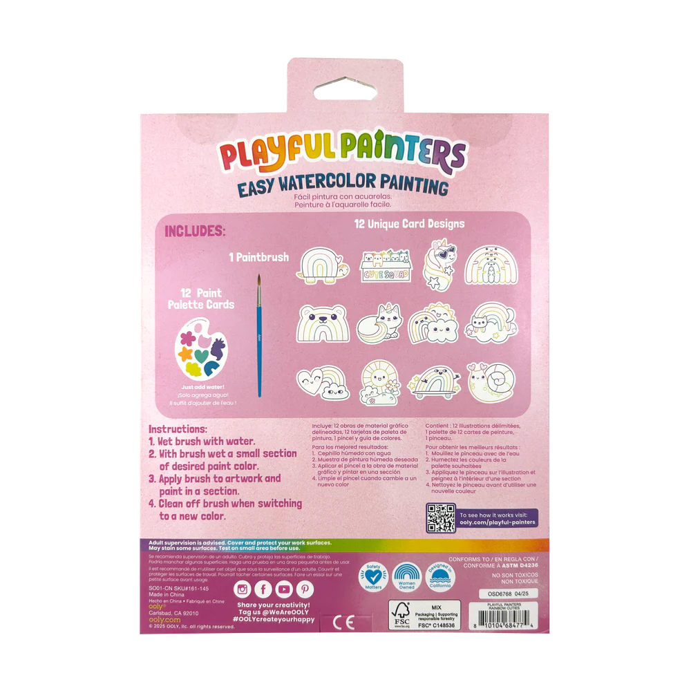Ooly Playful Painters: Easy Watercolor Painting Kit