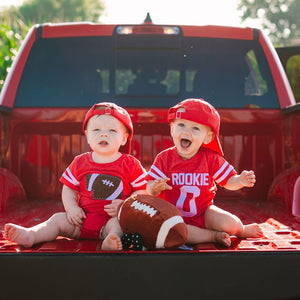 Football State Red Varsity Onesie