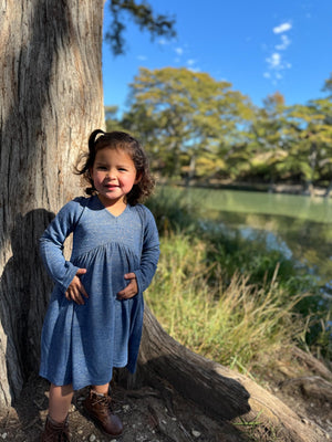 Vignette Winnie Dress / Heathered Navy