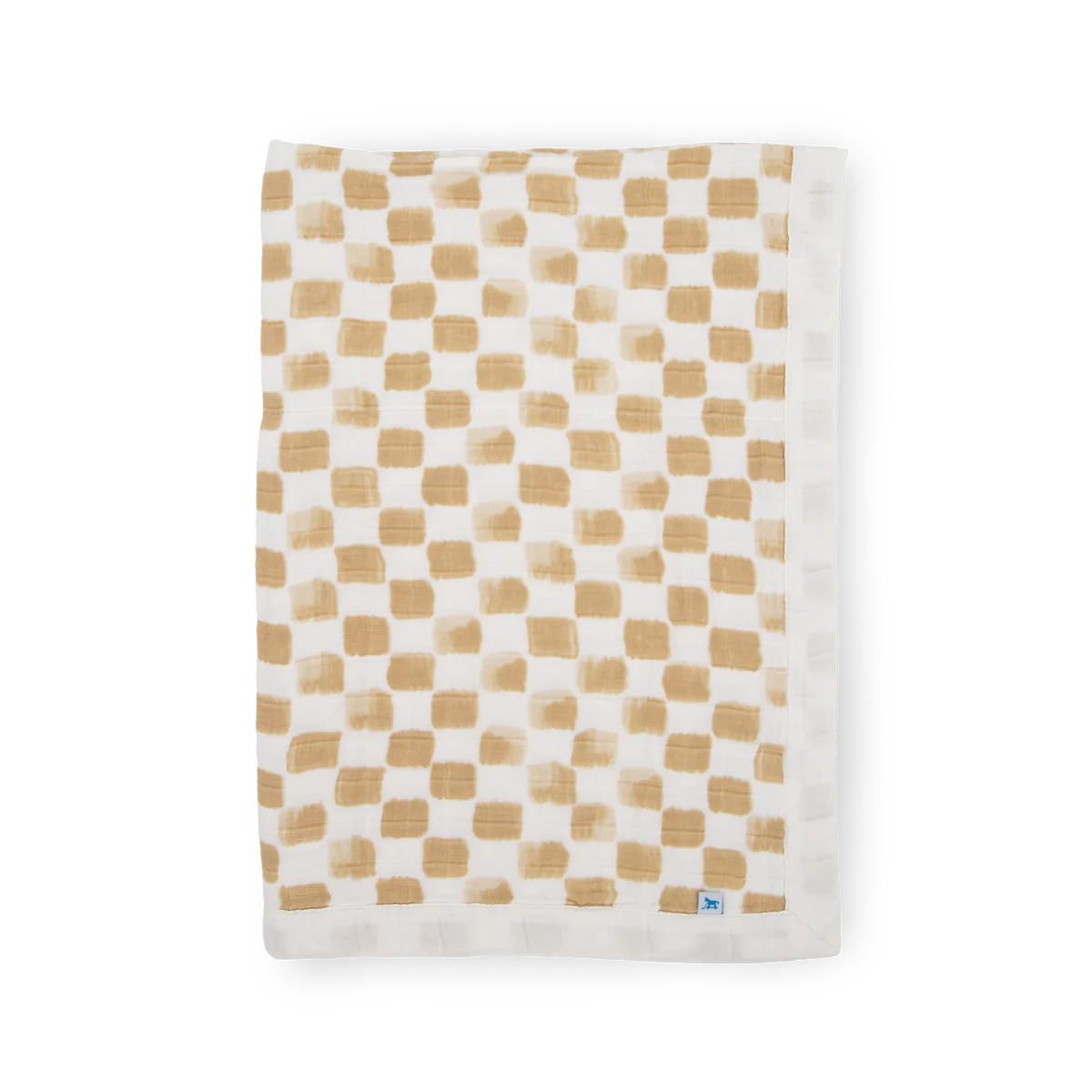 Little Unicorn Cotton Muslin Baby Quilt (30"x40") / Adobe Checker