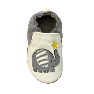 Robeez Softsole Shoes / Ivory Elephant Stars