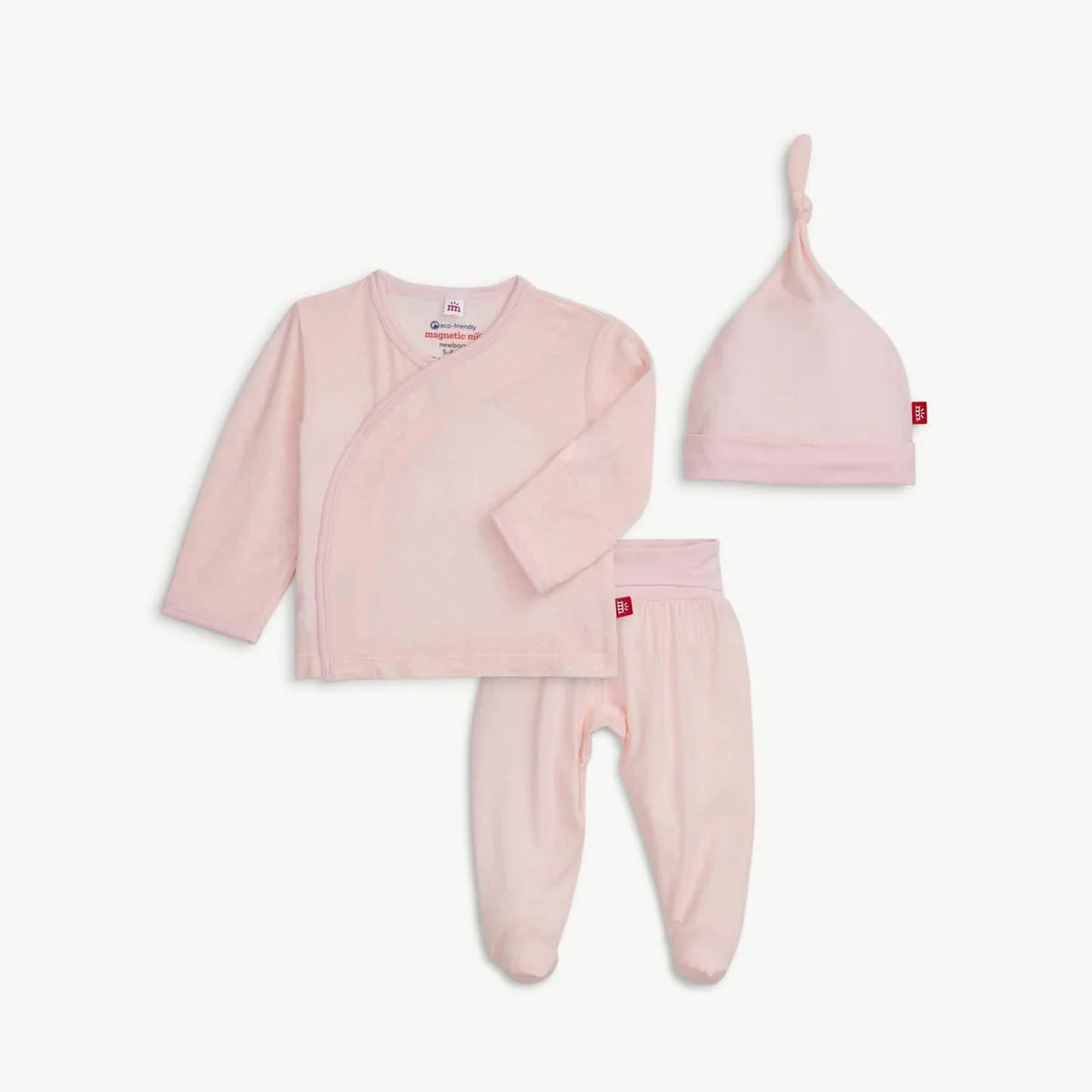 Magnetic Me Kimono & Hat Set / Pin Dot Pink