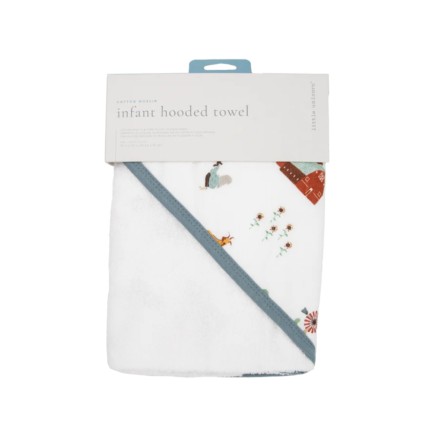 Little Unicorn Infant Hooded Towel / Farmyard