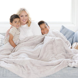 Saranoni Patterned Faux Fur XL Throw Blanket (60"x80")