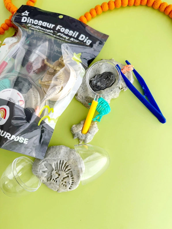 KidDough Sensory Play Kit / Dinosaur Fossil Dig