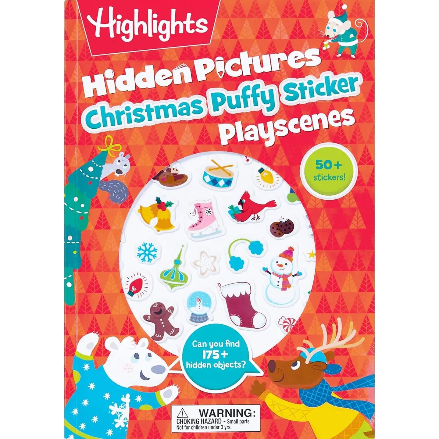 Christmas Hidden Pictures Puffy Sticker Playscenes