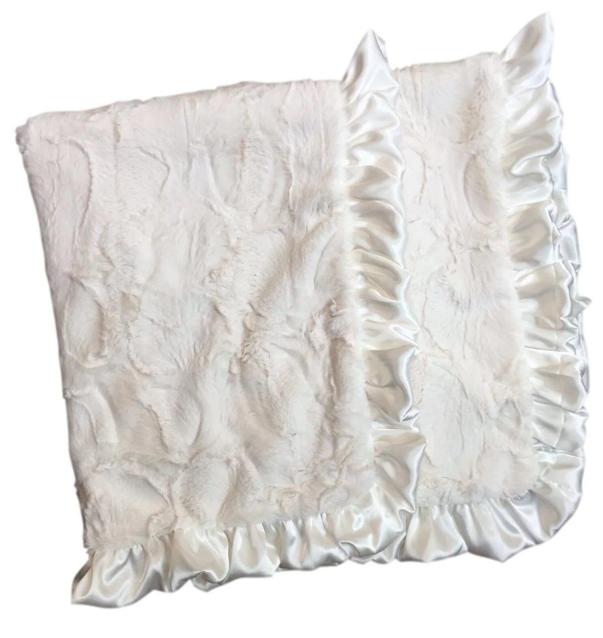 Rockin' Royalty Classic Cuddle Blanket (34"x34") / Ivory