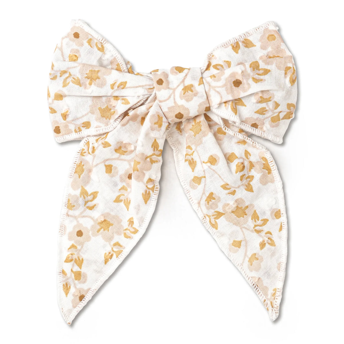 Organic Hair Bow Clip