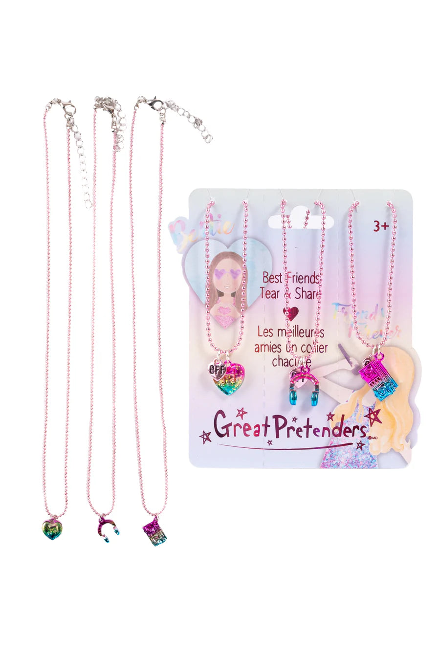 Taylor's Bestie Squad Tear & Share Necklaces - 3pc