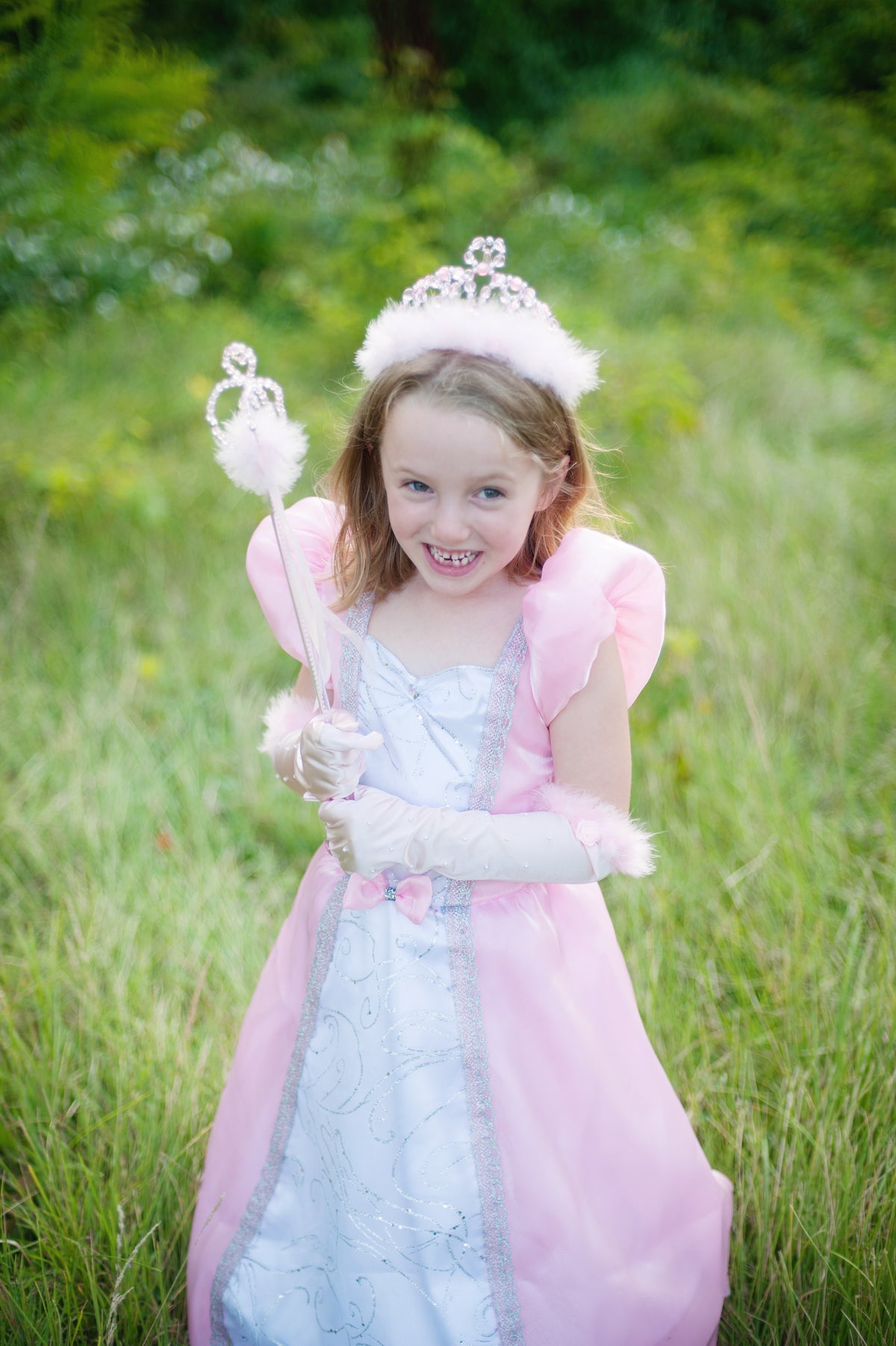Princess Tiara - Pink & Silver