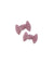 Ribbed Piggy Knots Hair Clips - Dusty Pink