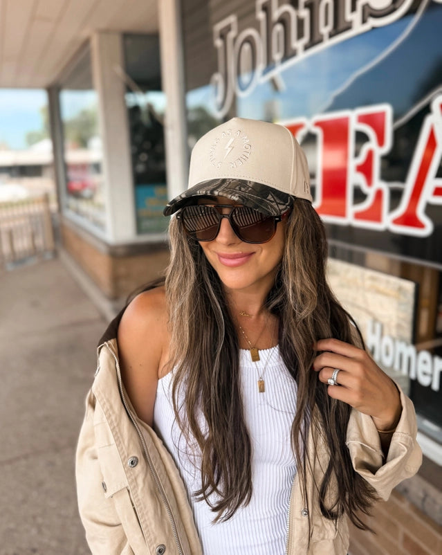 Strong as a Mother Canvas Hat / Camo