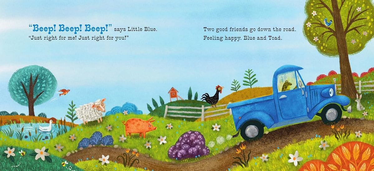 Little Blue Truck Feeling Happy Board Book