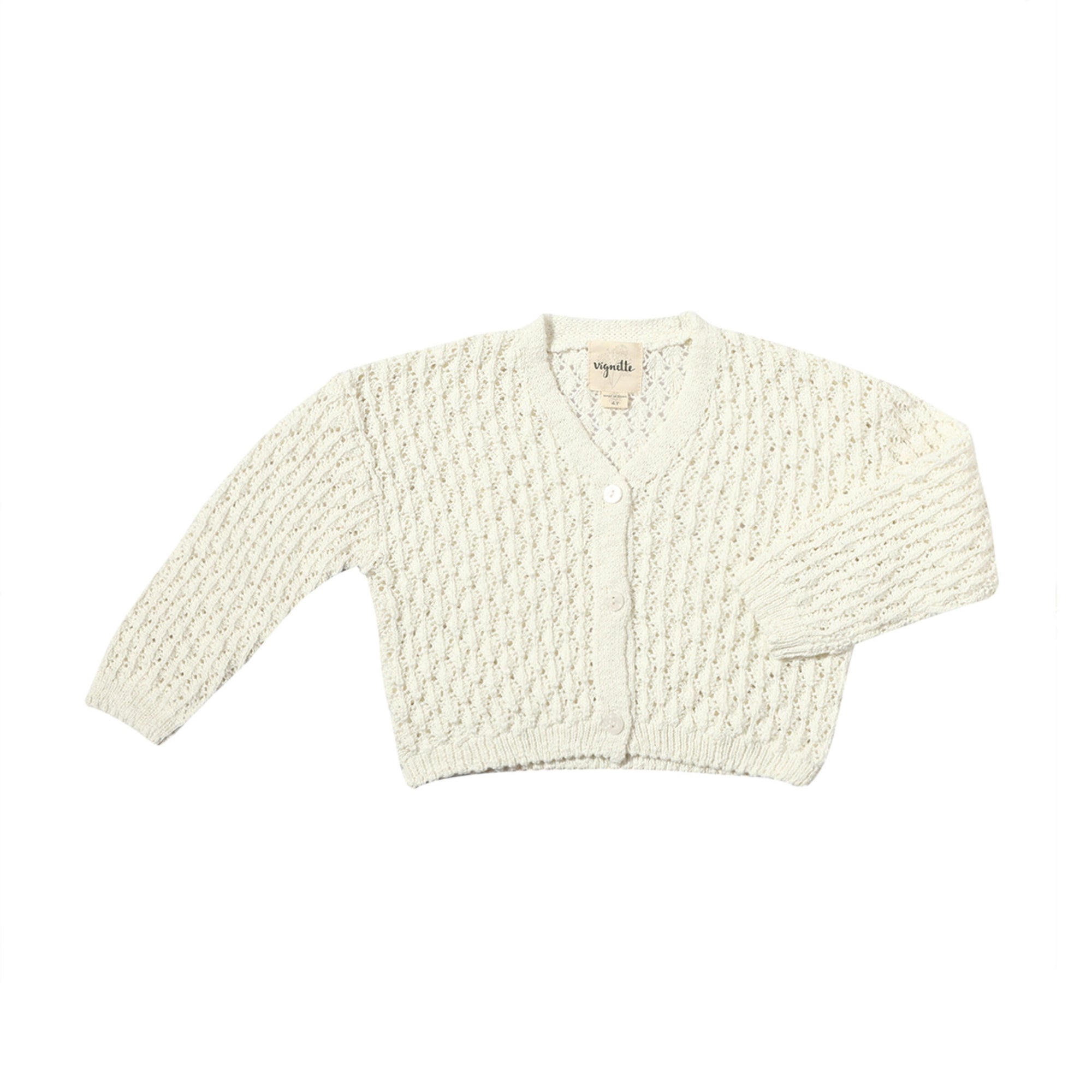 Vignette Margot Cardigan / White