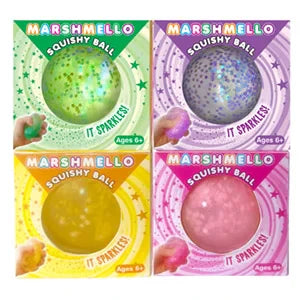 Marshmello Sparkle Squishy Ball