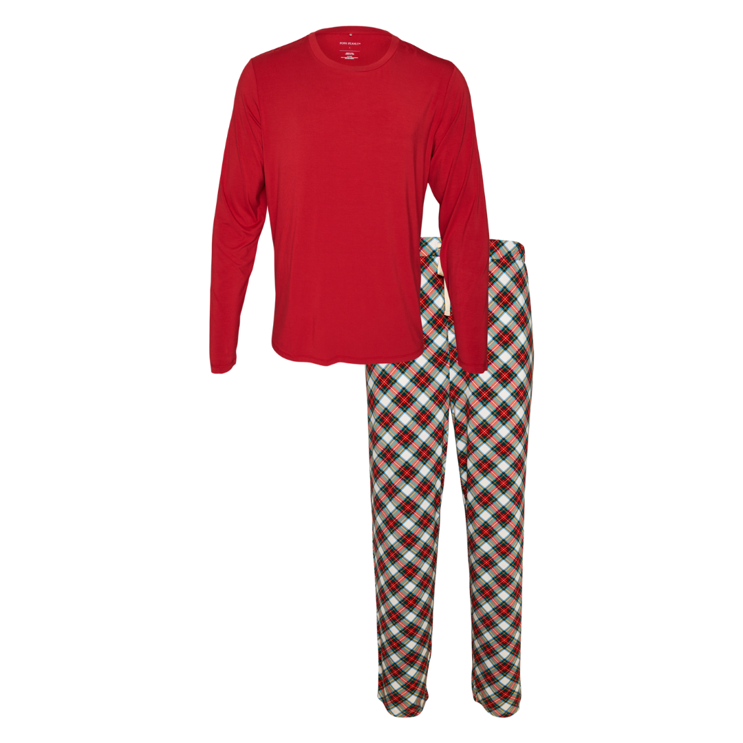 Posh Peanut Men's Long Sleeve Pajama Set / Marqui