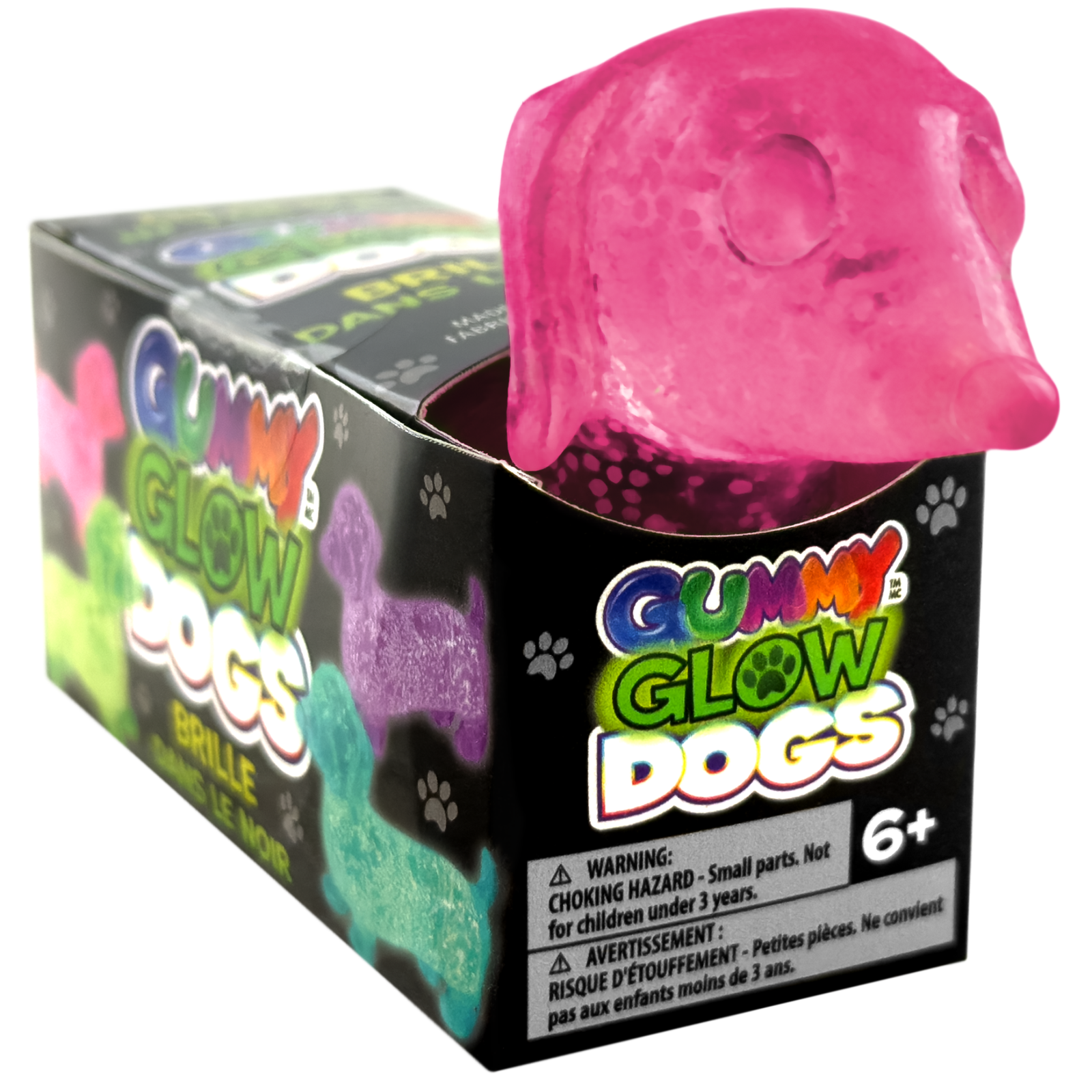 Gummy Glow Dog Squish Toy