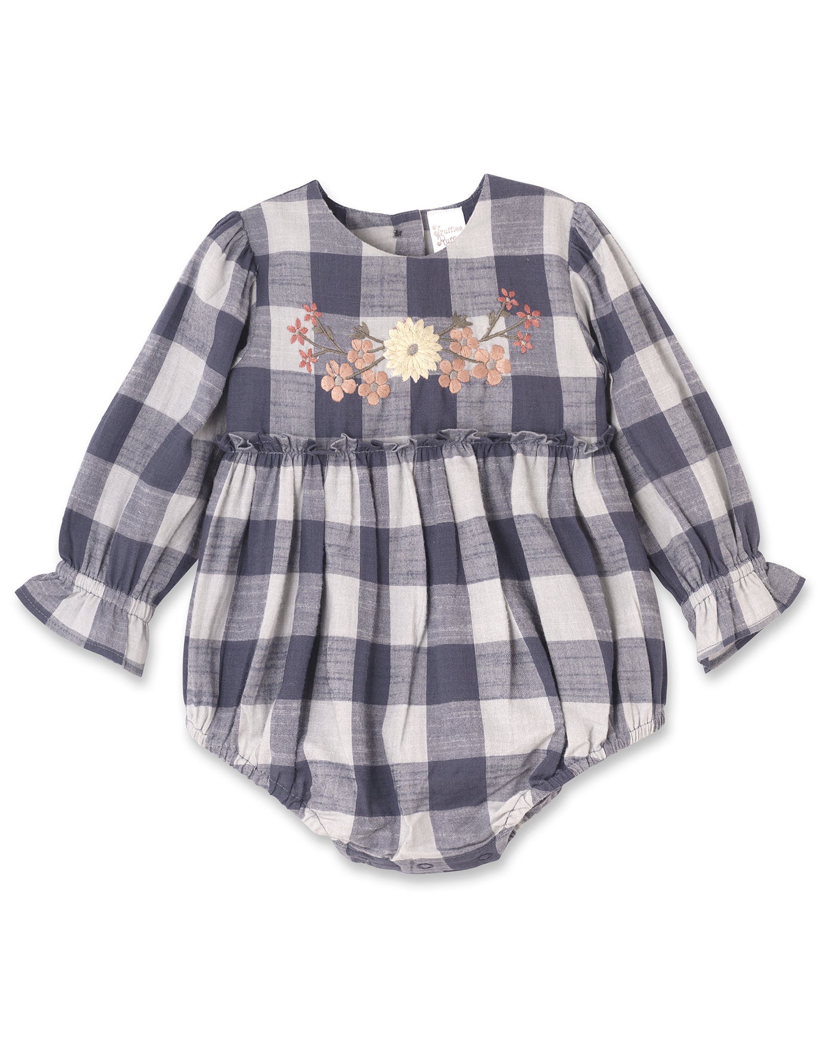 Eloise Floral Embroidered Gingham Bodysuit