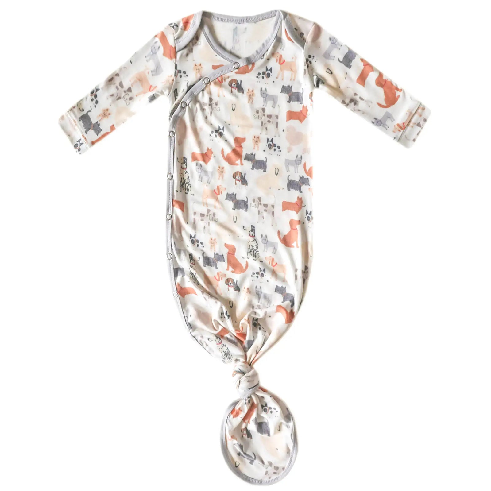 Copper Pearl Newborn Knotted Gown / Rufus