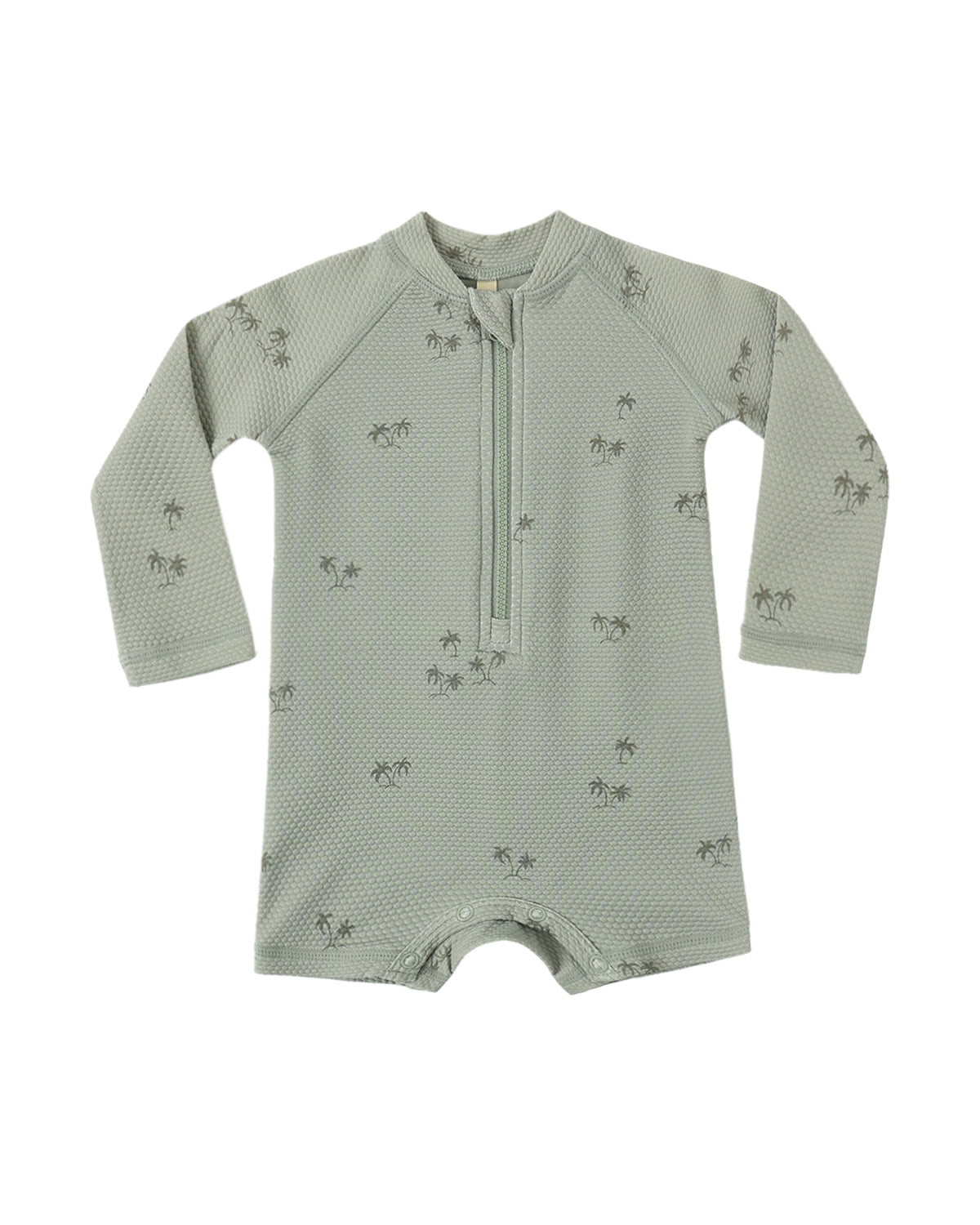 Quincy Mae Boys Rashguard One Piece / Palm