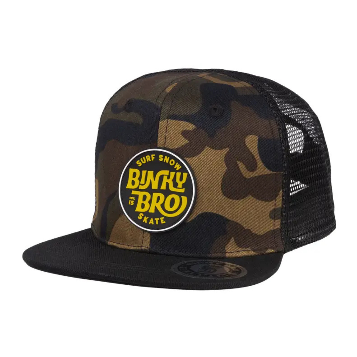 BinkyBro Camo Flat Top Hat