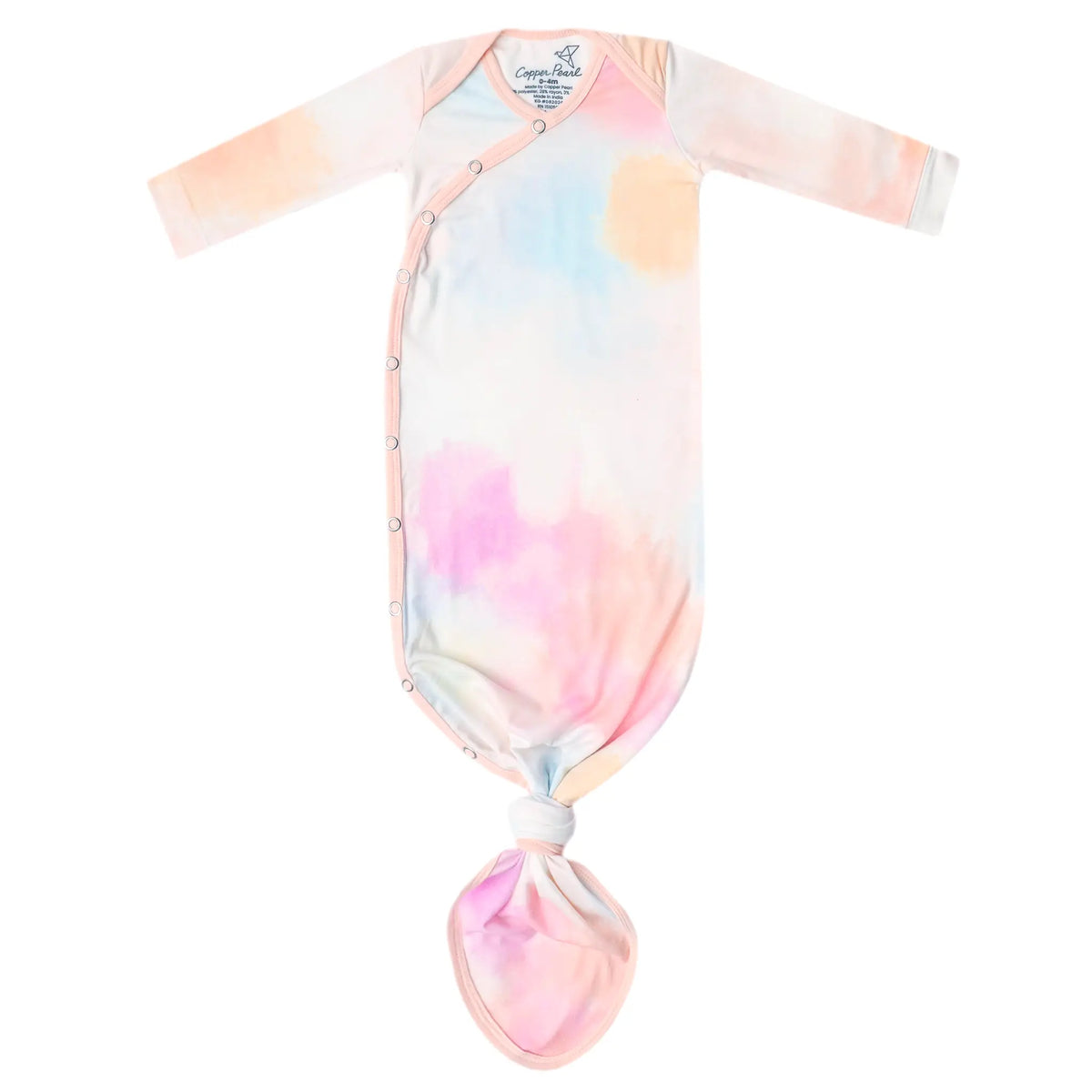 Copper Pearl Newborn Knotted Gown / Nova