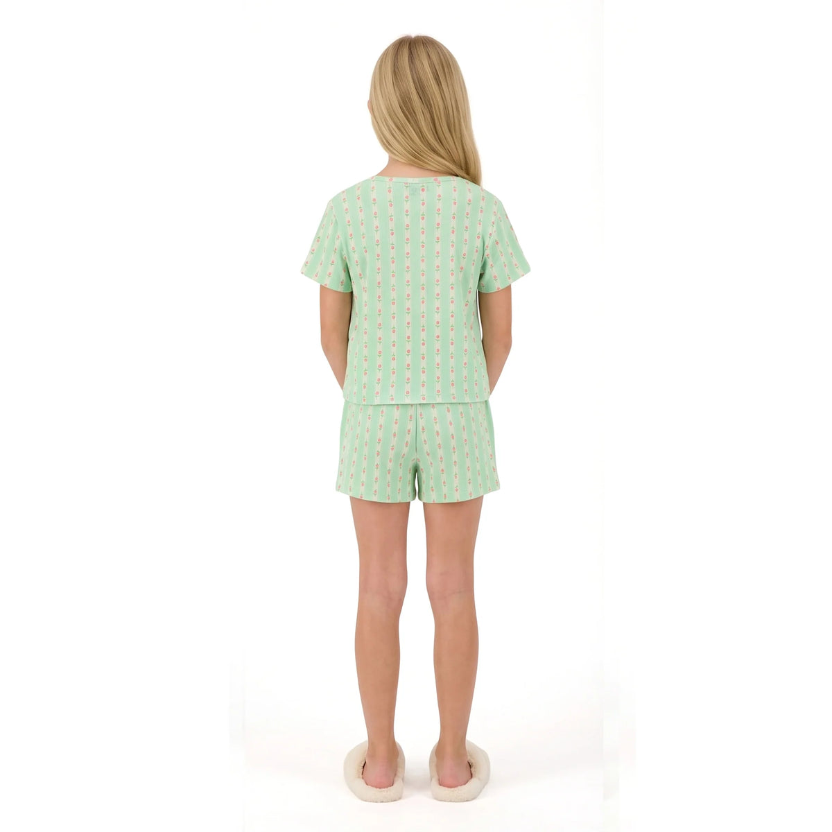 Tween Pointelle Rosette PJ Set