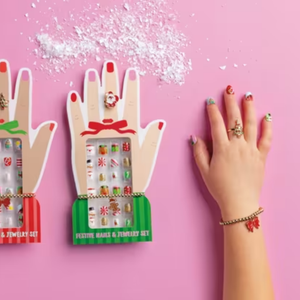 Christmas Nails & Jewelry Set