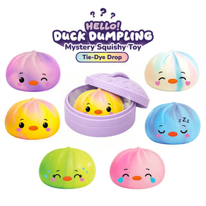 Duck Mystery Dumpling Mystery Squishy Toy - Large Tie-Dye Edition