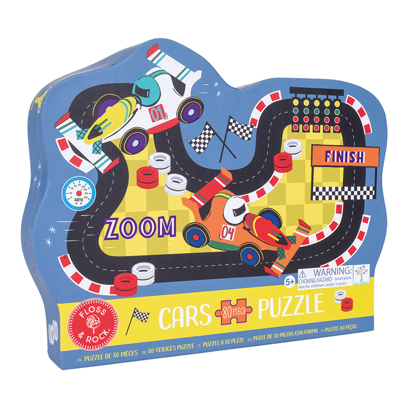 Race Track Shaped Jigsaw Puzzle - 80PC
