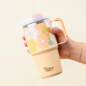 The Darling Effect Tumbler / Peach Daisy Craze