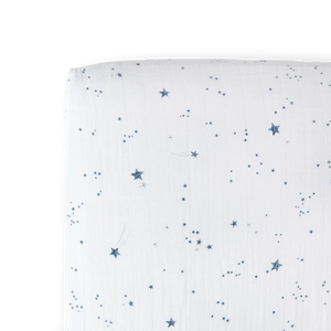 Little Unicorn Cotton Muslin Crib Sheet / Shooting Stars