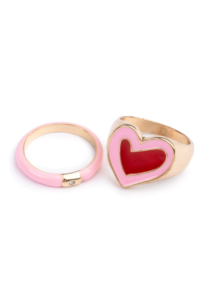 Chic Tickled Pink Ring Set