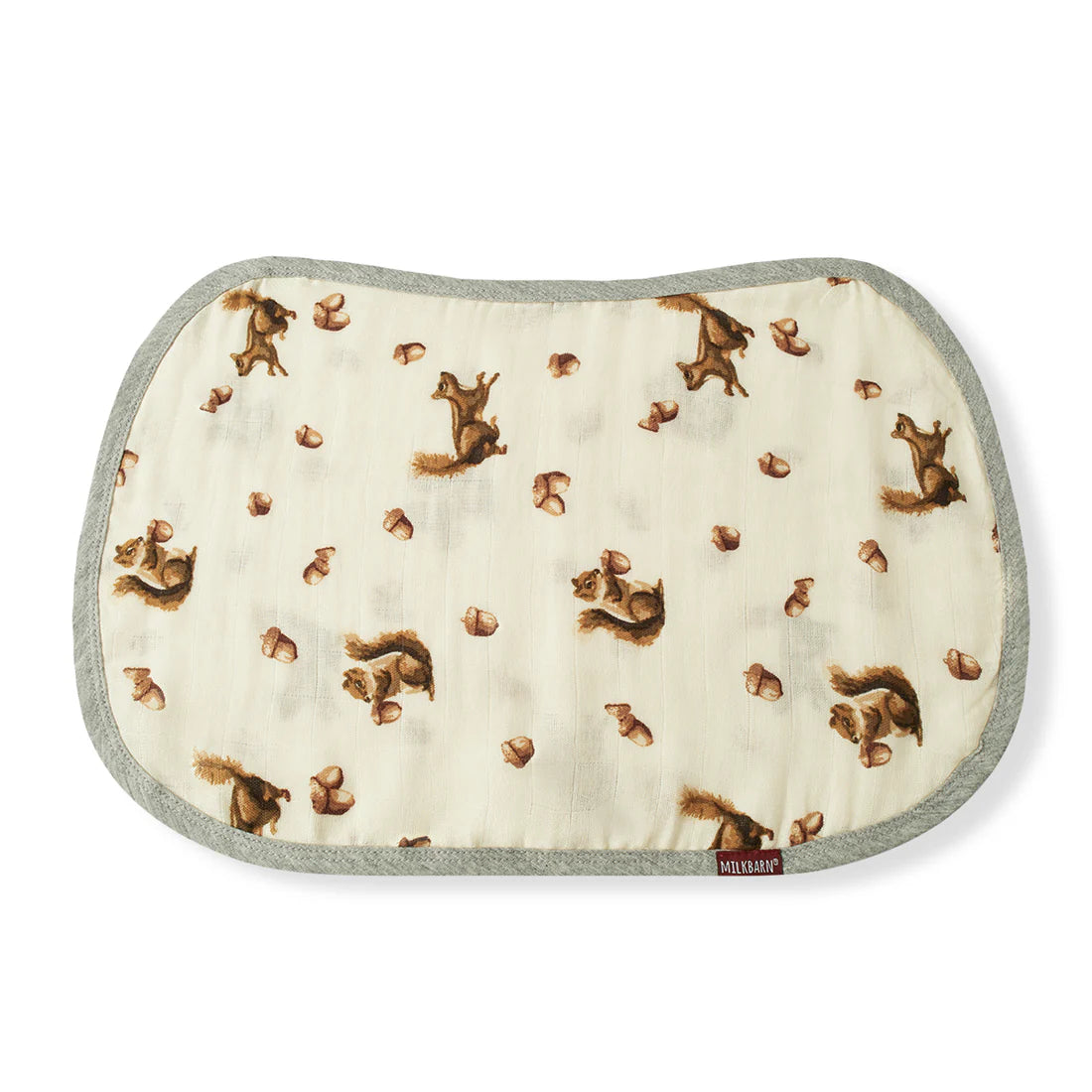 Milkbarn Contour Four Layer Burp Cloth / Chipmunk