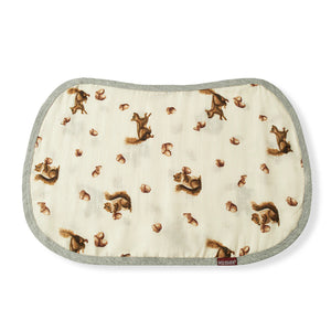 Milkbarn Contour Four Layer Burp Cloth / Chipmunk