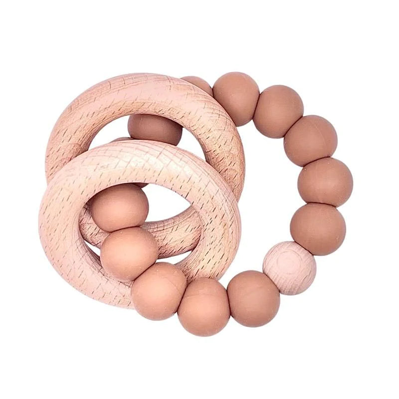 Sugar + Maple Beechwood Ring Teether