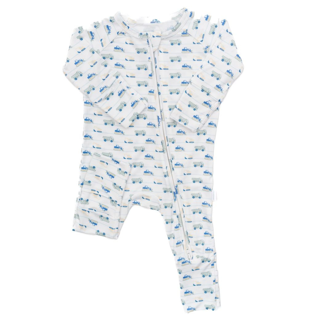 Convertible Zip Sleep Romper / Construction Zone
