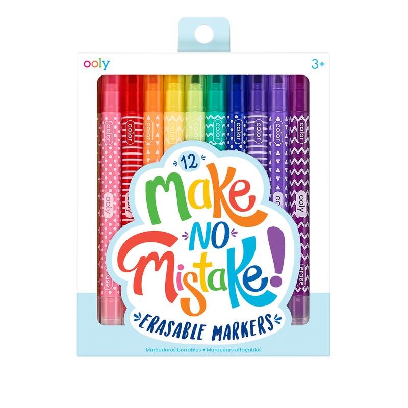 Ooly Make No Mistake! Erasable Markers Set