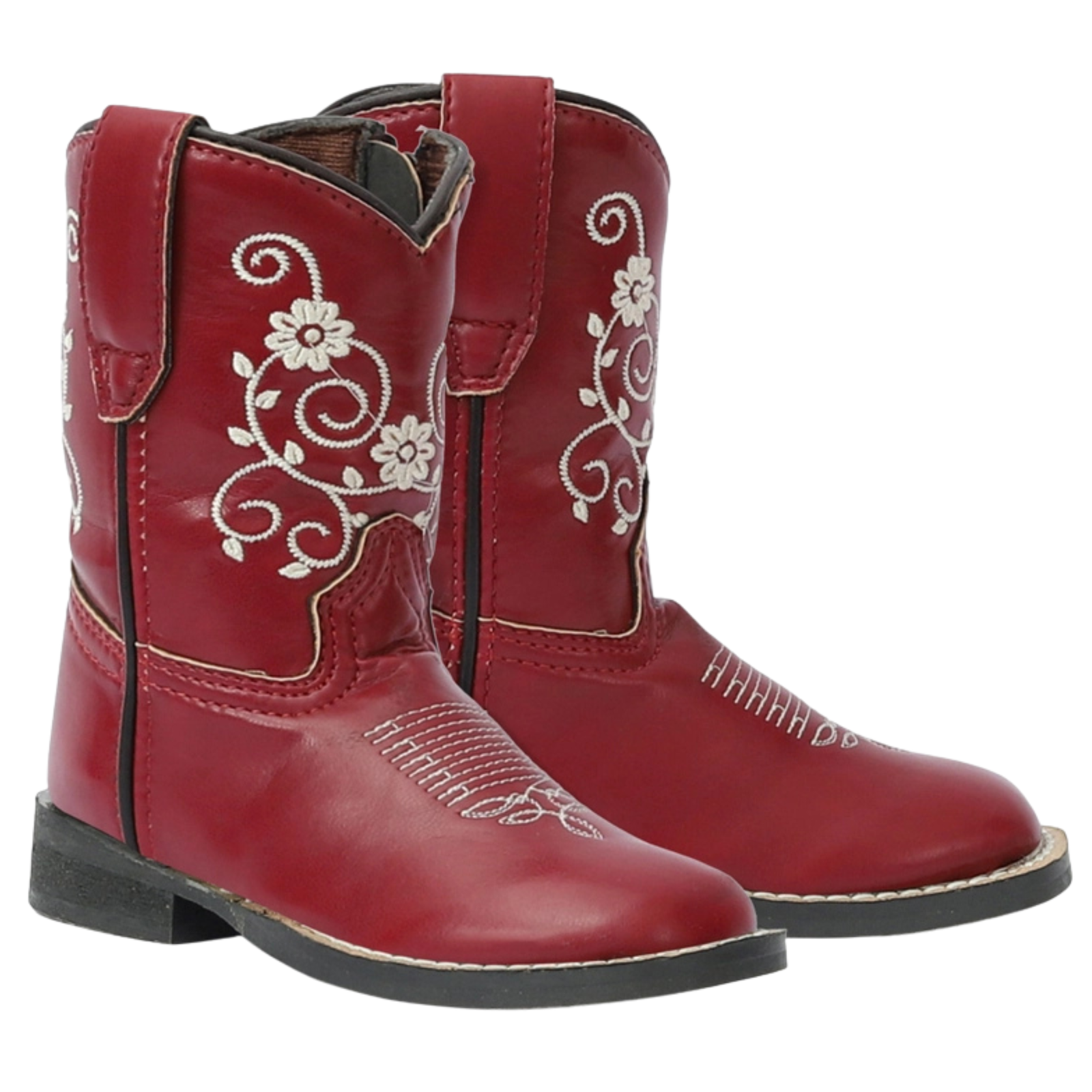 Tuffrider Toddler Fire Red Floral Western Boot