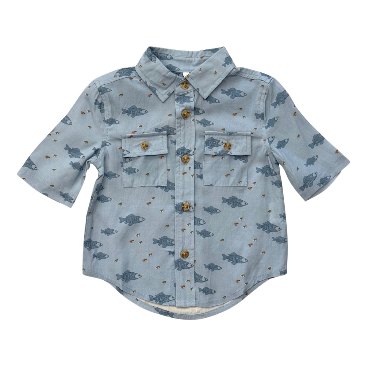 Babysprouts Boys Utility Shirt / Fish