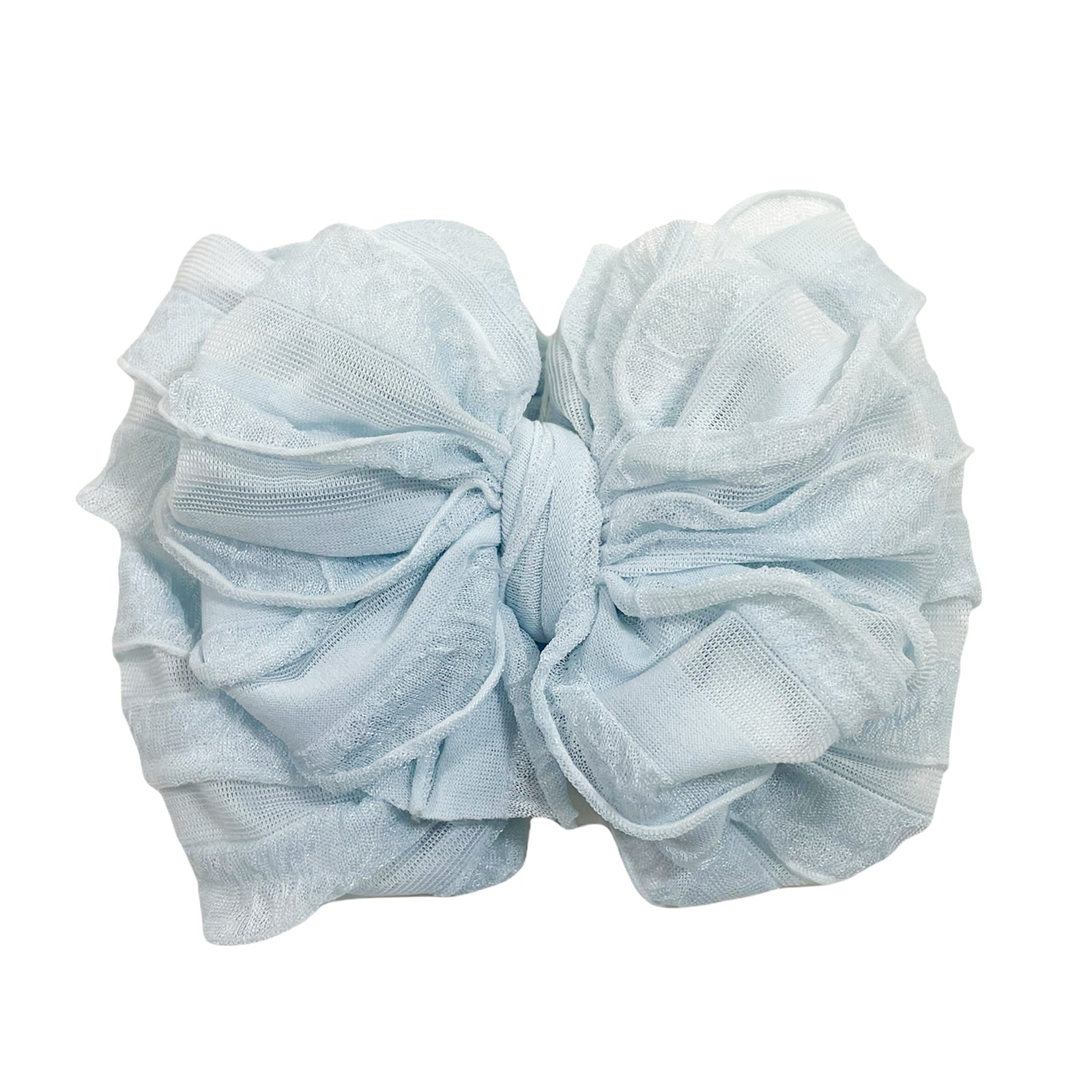 Ruffle Headband - Sky Blue
