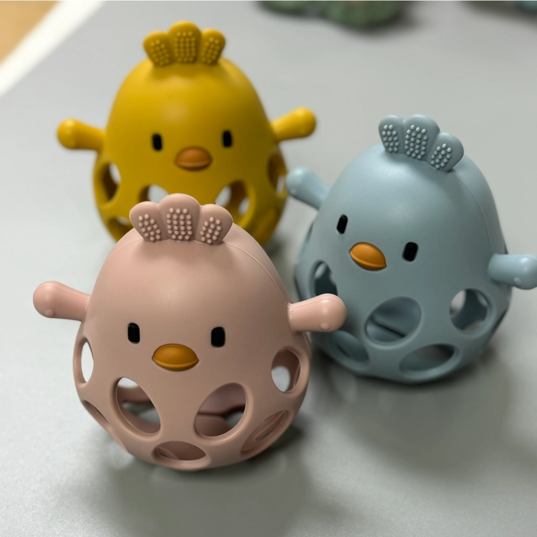 Silicone 3D Chick Teether