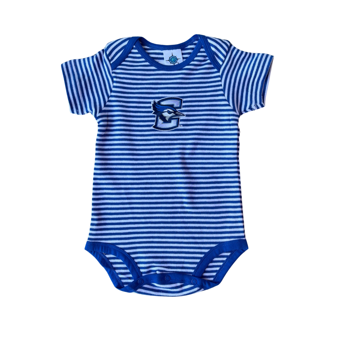 Nebraska Striped Long Sleeve Bodysuit