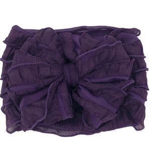 Ruffle Headband - Plum