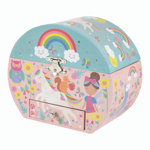 Rainbow Fairy Oval Jewelry Box