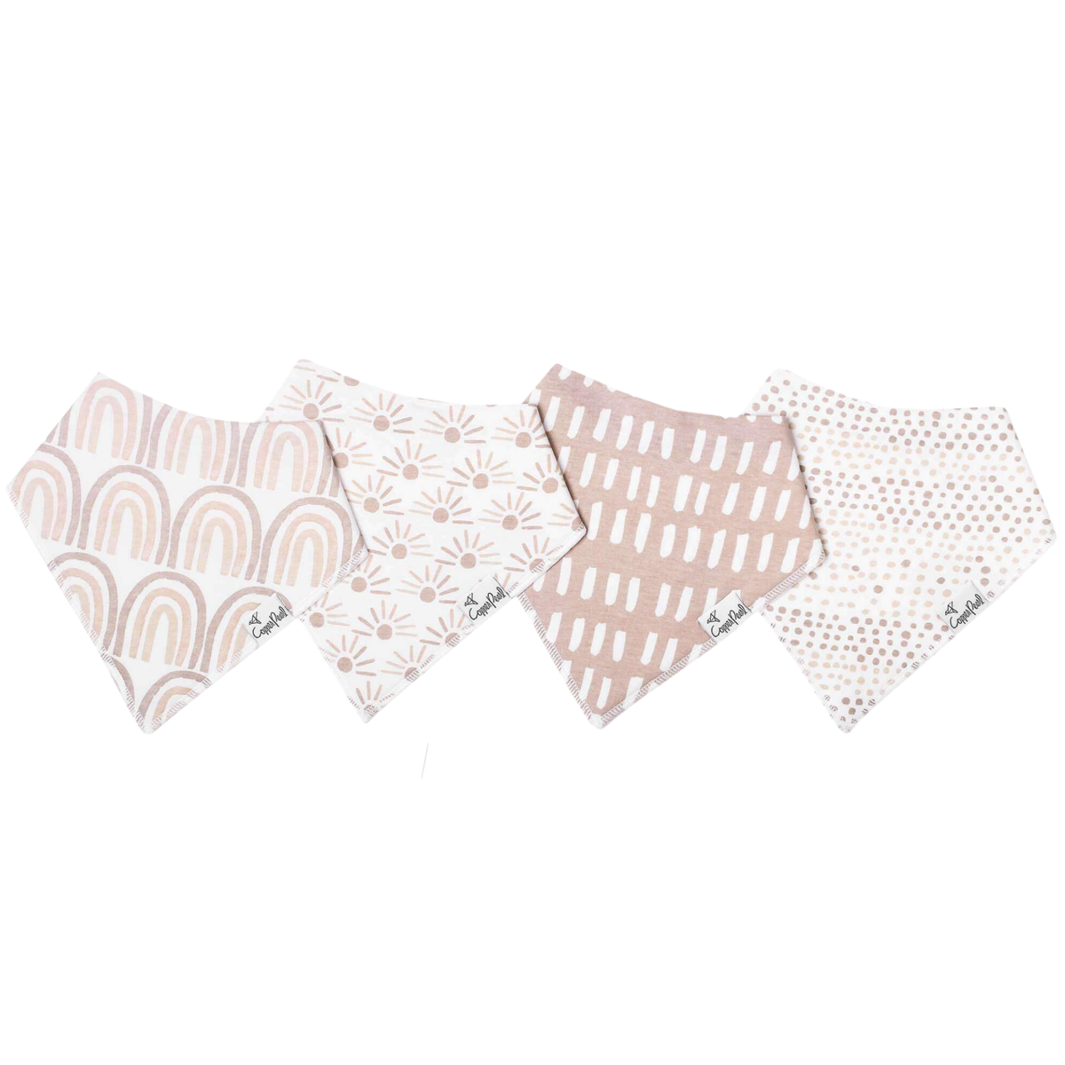 Copper Pearl Bandana Bib 4-Pack / Bliss