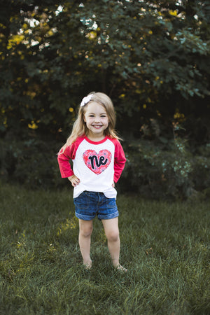 Flower Heart Raglan